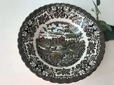 VTG Olde Country Castles Vegetable Bowl Transferware Ironstone Serving Dish • £20.64