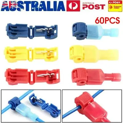 60pcs Terminals Connectors Quick Splice  Wire T Tap DM • $10.77