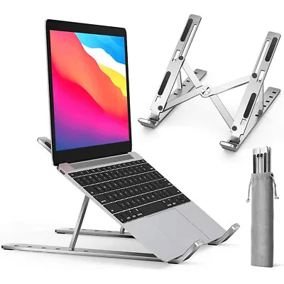 Foldable Accessories Notebook Support Holder IPad Portable Office Laptop Stand • £13.55