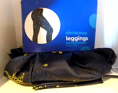 Christmas Leggings Stars & Snowflakes Women's Spandex Size L/XL • $7.87