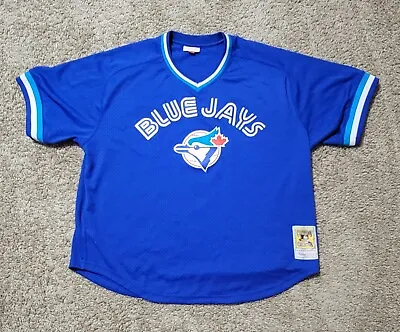 MITCHELL & NESS Joe Carter Toronto Blue Jays MLB Cooperstown Mesh Jersey 56 3XL • $35