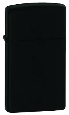 New ZIPPO Lighter Black Matte Slim Free Shipping 100% Genuine OZ Seller • $45.99