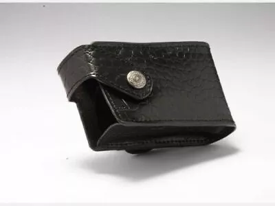 Medtronic MiniMed Genuine Leather Pump Case Holster Black Crocodile Pattern • $29.95