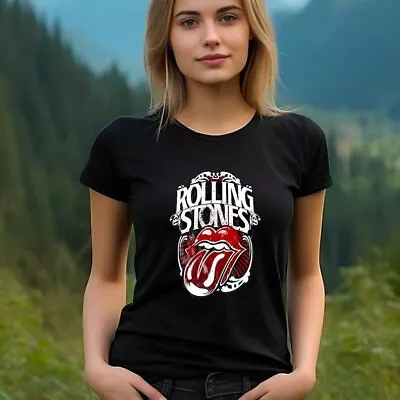 Vintage Rolling Stones Tee - Classic Band Logo Shirt For Music Fans - Retro Top • $32.36