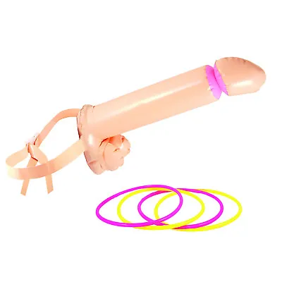 NOVELTY PENIS WILLY INFLATABLE HOOPLA GAME - Secret Santa Gift / Funny Present • £4.95