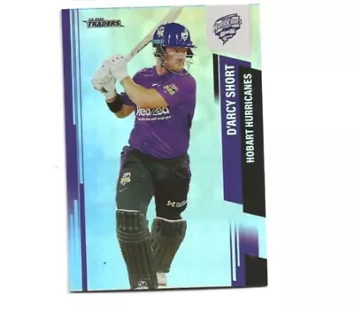 2022/23 Cricket Traders Silver Parallel HURRICANES D'ARCY SHORT CARD #088 • $1