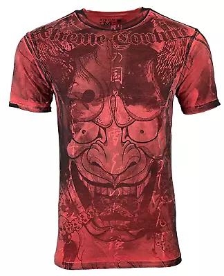 Xtreme Couture By Affliction Men's T-Shirt ATOMIC Red Skull Biker S-5XL • $23.95