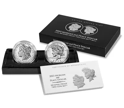 2023-S Morgan & Peace Silver Dollars - Reverse Proof Set - (23XS) - In Stock • $250