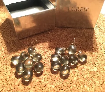 J. Crew - Bubble Drop Smoky Earrings - New In Box • $25