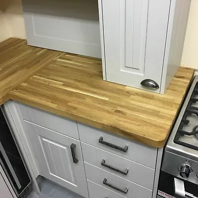 £225 • Buy UP TO 5% OFF Real OAK Kitchen Worktop Cheapest Solid Wood SALE Island Bar Table