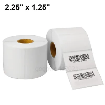 2.25 X1.25  Direct Thermal Labels For UPC Barcodes Zebra Printer -1000 Per Roll • $23.93