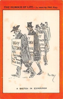 £3.60 • Buy Postcard Humour Of Life  A Sketch In Edinburgh  Phil May