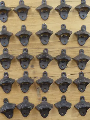 25 OPEN HERE Wall Mounted Beer Bottle Openers Bar Wholesale Rustic Cast Iron  • $26.99