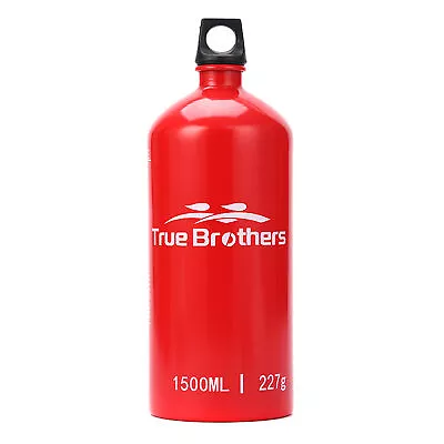 True Brothers 1.5L Aluminum Oil Fuel Bottle Gas Oil Container For Camping S4B7 • $20.51