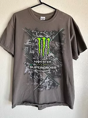 Monster Energy AMA Supercross World Championship 2013 Tour Large Shirt Las Vegas • $24.99