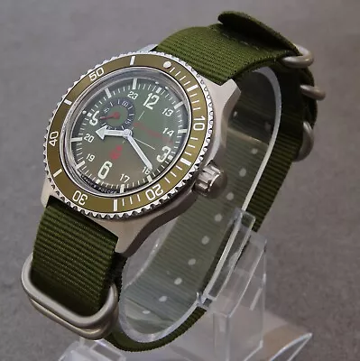 Vostok Komandirskie K-35 Russian Auto Dive Watch • £139