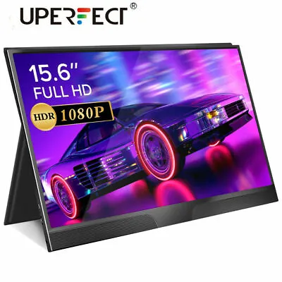 UPERFECT 15.6  FHD Screen HDMI Display Portable Gaming Monitor TYPE C 1080P 2023 • £131.08