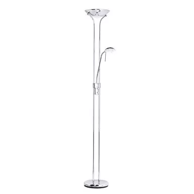 Litecraft Mother & Child Floor Lamp 2 Arm With Switch & Bulbs - Polished Chrome  • £88.99