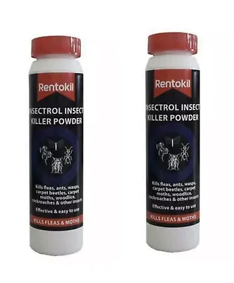 2 X Rentokil Insectrol Powder Ant Wasps Fleas Woodlice Insect Killer 150g PS128 • £9