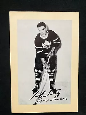 GEORGE ARMSTRONG Signed Toronto Maple Leafs Bee Hive Group II Photos • $184.99