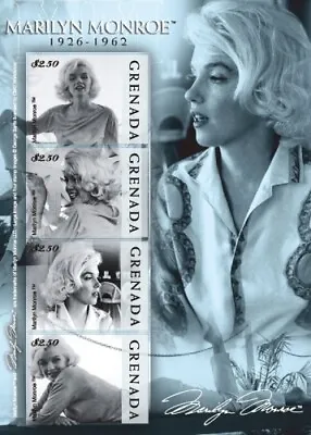 Grenada 2008 - Marilyn Monroe - Sheet Of 4 Perforated Stamps - Scott #3716 - MNH • $5.80