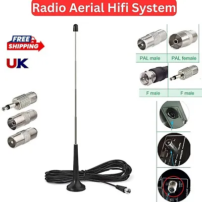 £7.99 • Buy DAB Radio Aerial Hifi System Indoor 3M FM Radio Antenna For Tuner Stereo Ancable