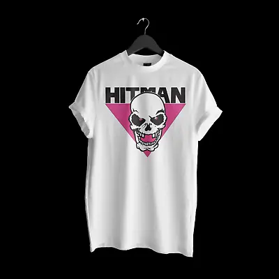 Bret The Hitman Hart T Shirt Wrestling White Crew Neck T-Shirt WWF WWE • $19