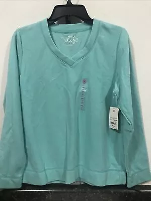 Made For Life Women's Fleece Shirt Size S Green  (2-TW-2308) • $7.16