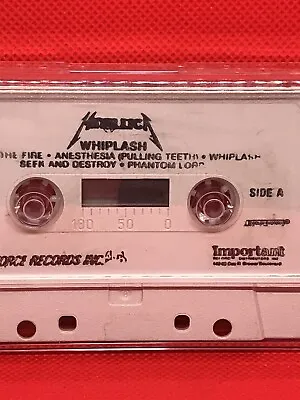 Vintage Metallica Whiplash Megaforce *Cassette Tape W/Case ONLY**GOOD CONDITION • $24.99