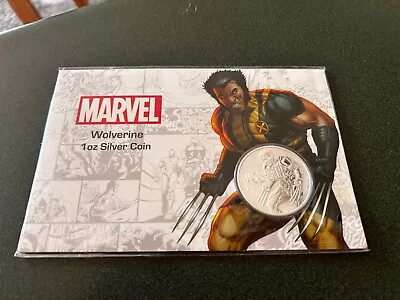 ONLY 1000 MADE: Wolverine Marvel Tuvalu Silver 2021 Coin 1 Ounce Oz On Card Mint • $100