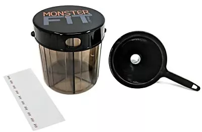Monster Fit Supplement Medication Pill Dispenser With Filling Funnel And Labels  • $20.99