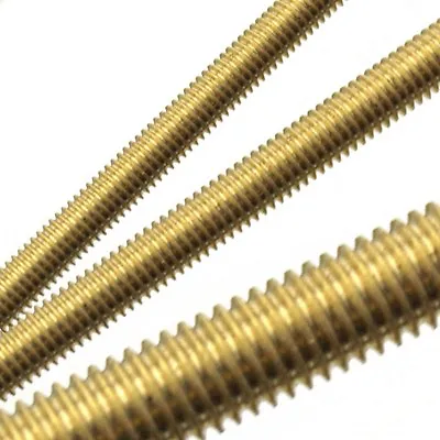 Solid Brass Fully Threaded Rod/bar/studding M22.54568101214161820mm • £7.76