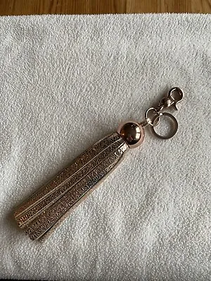 Mulberry Large Gold Tassel Keyring Bag Charm With Rose Gold Hardware New Unused • £60