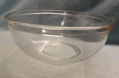 Vintage Pyrex Large Clear Glass Mixing Baking Bowl Holds 5 Pints Diameter 26.5cm • £8.95