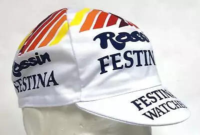 Festina Rossin Vintage Team Cycling Cap - Made In Italy By Apis • $12.71