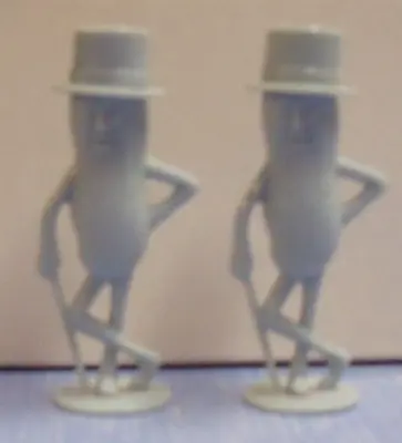 Vintage Mr. Peanut Plastic Salt & Pepper Shakers • $10