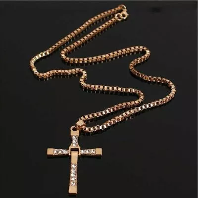 Cross Necklace The Fast And The Furious Vin Diesel Item Metal Men's Jewelry New • $5.97