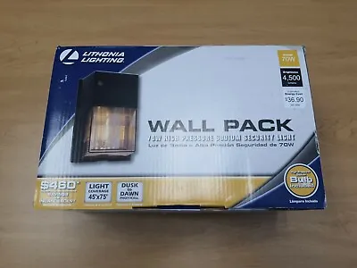 Lithonia OWP70S120PLPBZ 70W Watt HPS High Pressure Sodium Wall Pack Dusk To Dawn • $129.99