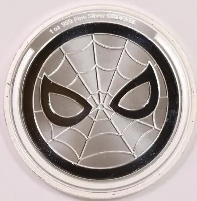 2023 Niue $2 Marvel Spider-Man 1 Oz 999 Silver BU Coin -Mintage 250000- • $36.99