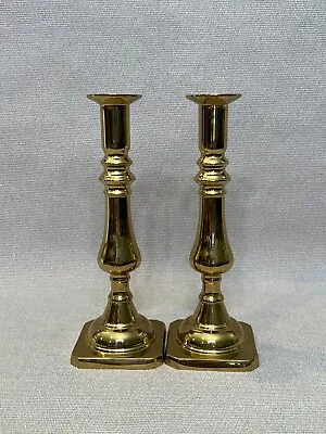 Vintage Pair Harvin Virginia Metalcrafters Brass Candlesticks#3001 9” Tall • $149.99