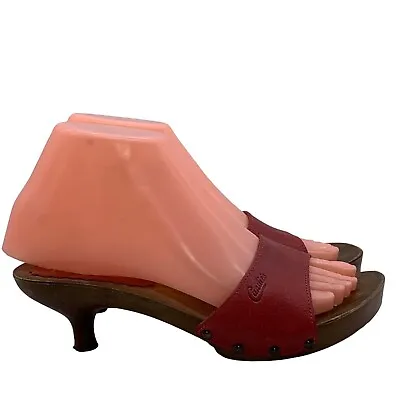 Candie’s Vintage 1981 Mandy Leather Kitten Heel Mules. #27 • $45