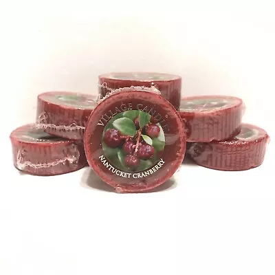 Village Candle NANTUCKET CRANBERRY Wax Melt Tart Lot Of 6 (1 Oz Ea.) Retired • $12.34