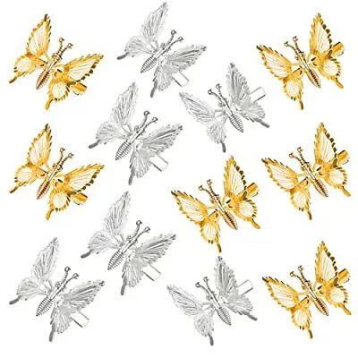 12 Pack Butterfly Hair Clips With Moving Wings Hair Barrettes Hair Pins • $11.95