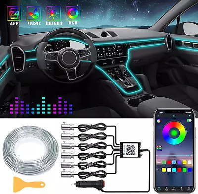 Interior Car LED Strip Lights RGB 6 In 1 Ambient Lighting Kits With 315 Inches  • $39.60