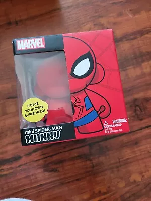 2013 Kidrobot Marvel 4  Mini Munny Spider Man Diy Vinyl Figure New • $15