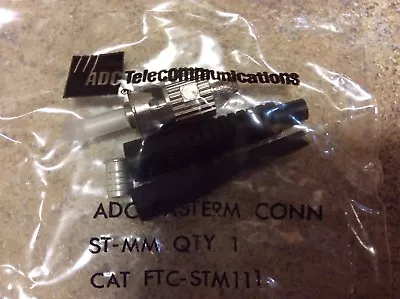 FIBEROPTIC ADC FasTerm ST Connector  -  FTC-STM111 Field Installable Multimode • $3.49