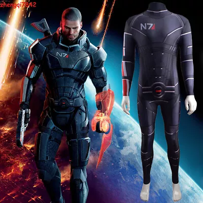 Anime Game Mass Effect 3 Uniform Cosplay Stage Clothing Bodysuit Unisex Actuals • $56.07