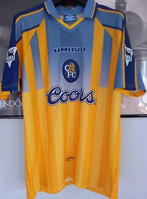 £30 • Buy Chelsea.  ZOLA.  Number 25.  1996/97.  Retro Away Shirt.  Size L.  Still Tagged