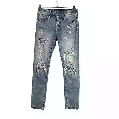 American Eagle Distressed Skinny Airflex Jeans 28x32 • $20