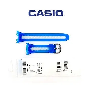 Original Casio Baby-G Watch Band BG-163-2CV Light Blue & Clear Rubber BG-163  • $42.72